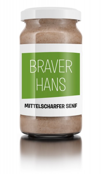 Braver Hans - mittelscharfer Senf - für Diabetiker geeignet